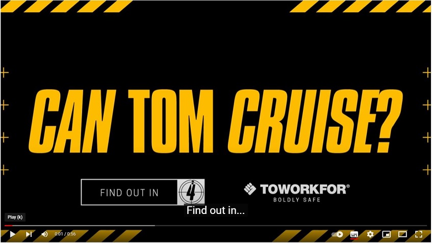 SOME RISKY ADVERTISING FROM TWF….CAN TOM CRUISE?