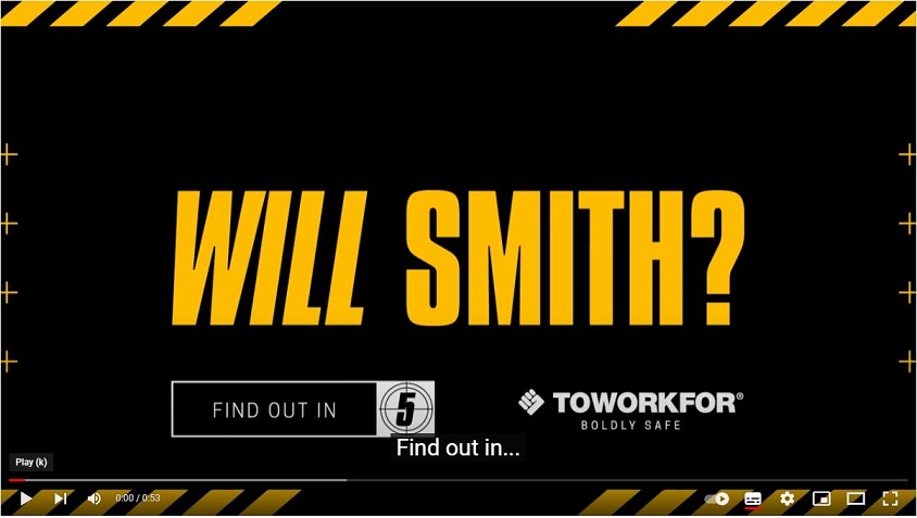 SOME RISKY ADVERTISING FROM TWF….WILL SMITH?