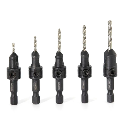 Toolway 5pc Countersink Drill Bit Set