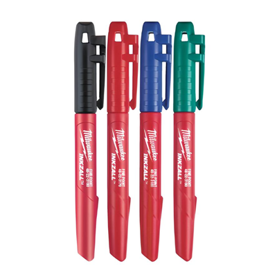 Milwaukee 4 Pack Fine Assorted Markers