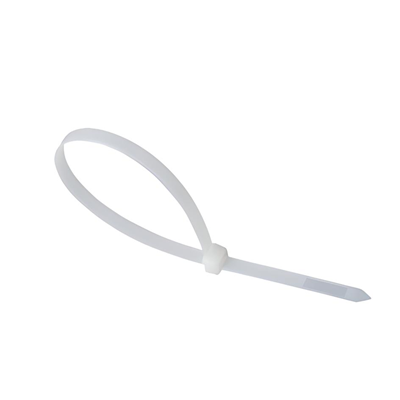 Toolway 100 x 2.5mm White Cable Ties