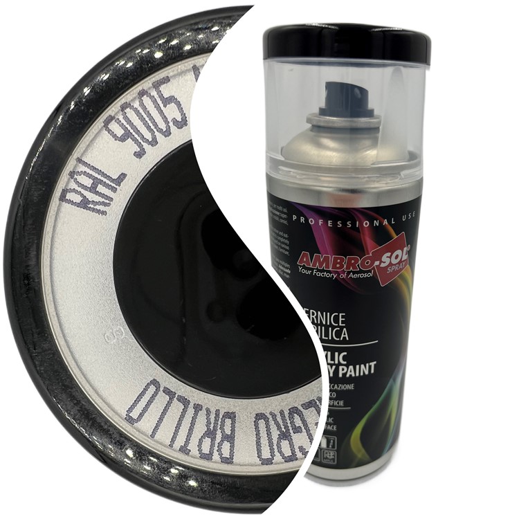 Ambro-Sol BLACK GLOSS Acrylic Spray Paint 400ml