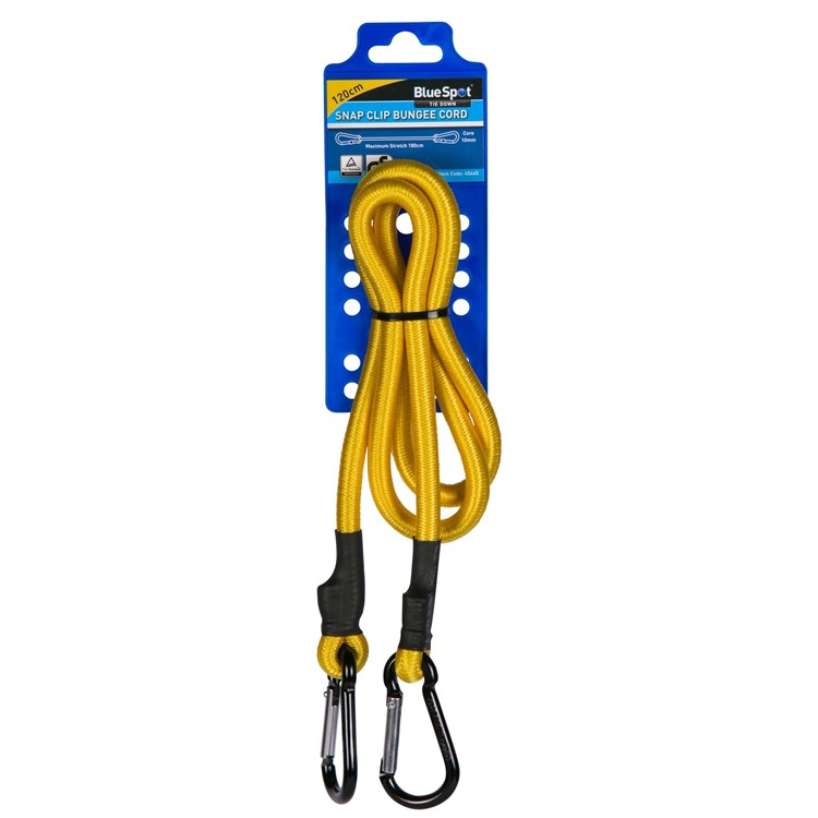 Bungee Rope Snaps BlueSpot 120cm Snap Clip Bungee Cord